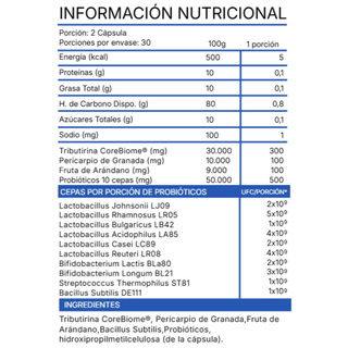 Tribiótico Diario (Pre + Pro + Postbiótico)